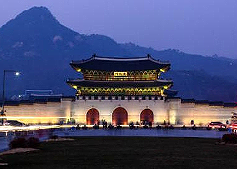 광화문광장 야경 이미지